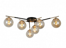 Люстра потолочная WunderLicht OM8132-46 6x40 Вт E14 черный с золотом WUNDERLICHT_8132 