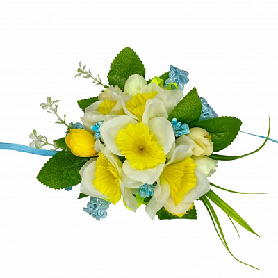 Украшение пасхальное MISLT Композиция из цветов большая №5 18x18 см