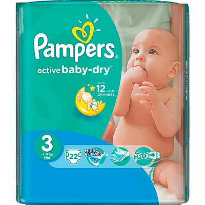 Підгузники Pampers Midi 4-9 кг 22 шт