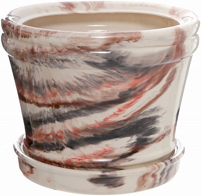 Горщик керамічний Горщик керамічний Малахіт 15 л круглий (10924633) круглий