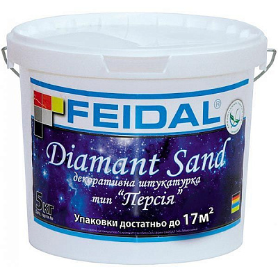 Декоративная штукатурка Feidal Diamant Sand Персия 5 кг белый