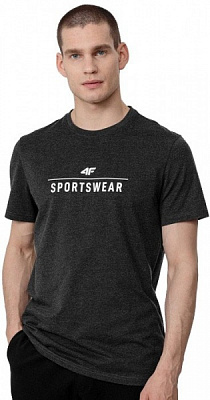 Футболка 4F H4L22-TSM354-23M р.2XL темно-сірий