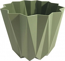 Горшок для цветов Elif Plastik Призма фигурный 1,5 л зеленый (474З) 