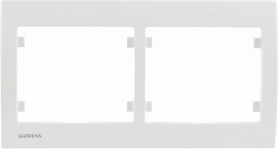 Рамка двомісна Siemens IRIS горизонтальна білий G-S18002
