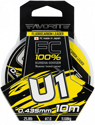 Флюорокарбон Favorite 10 м 0,44 мм 11,68 кг U1 FC