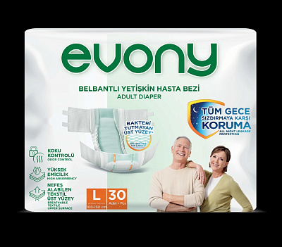 Подгузники EVONY Large 30 шт.