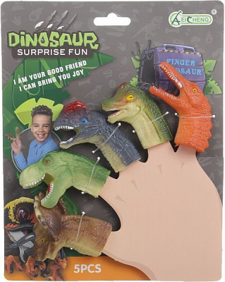 Набір іграшок на пальці Dino 5 насадок 1063A