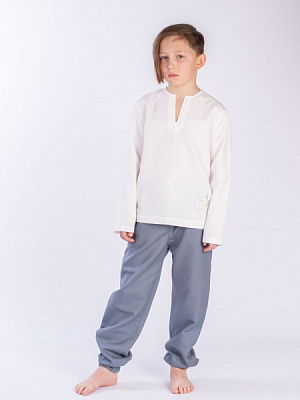 Піжама для хлопчиків Едельвіка р.158 білий/сірий 431-21/00