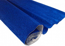 Бумага креповая 20% синий металик 50*100см