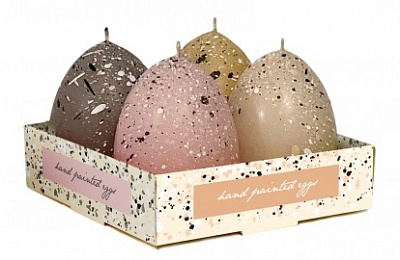 Свічка Свічка Яйце у плямках 4,5Х6см (4шт)