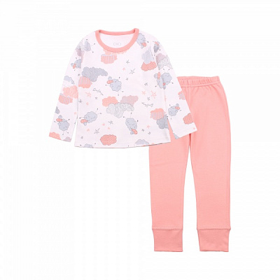 Піжама дитяча для дівчаток Фламінго р.98 персиковий 245-222