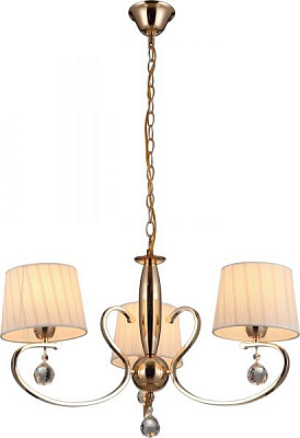 Люстра подвесная Altalusse 3x40 Вт E14 слоновая кость/золото INL-1146P-03 Ivory Gold 