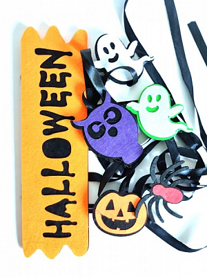 Подвес из фетра Гирлянда с лентами Аплі-Краплі