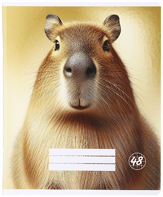 Тетрадь школьная Capybara_25 48 листов в клеточку Nota Bene
