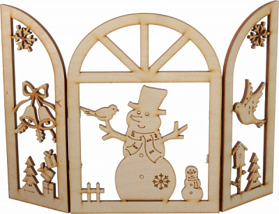 Елочная игрушка Волшебные окна 6430 20 см  