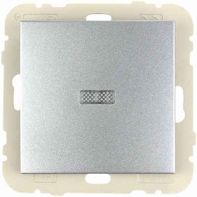 Выключатель одноклавишный Efapel Logus с подсветкой 10 А 250В IP20 алюминий 21012 TAL