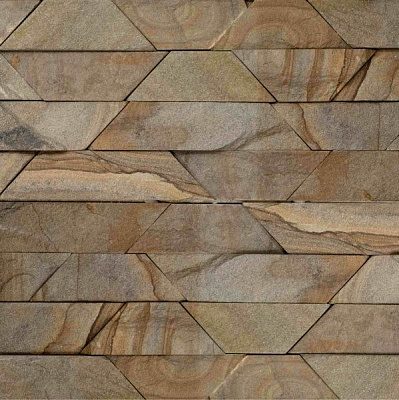 Камінь KLVIV піщаник Тигрова долина 60 мм 0,5 кв.м