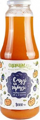 Сок Спориш Тыквенно-сливовый с мякотью без сахара 1л 
