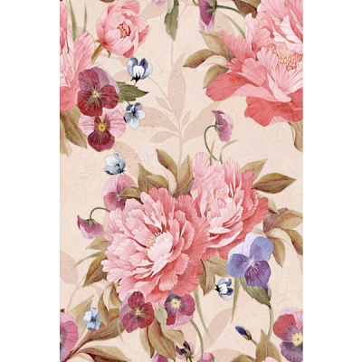 Плитка Golden Tile Troyanda Flowers 601061 бежевая 250х330 мм