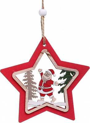 Декоративная подвеска Звезда 11,5x11,5 см 6014-85