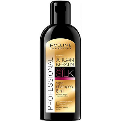 Шампунь Eveline Argan Keratin 8в1 для посіченого волосся 150 мл