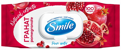 Влажные салфетки Smile Daily Гранат 100 шт.