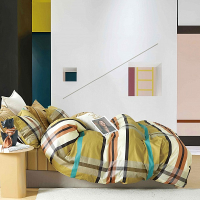 Комплект постільної білизни Бернабі сімейний різнокольоровий Homeline