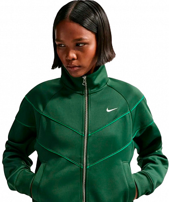 Кофта Nike W NSW NK WR POLY KNIT JKT HJ0975-323 р.XS зеленый