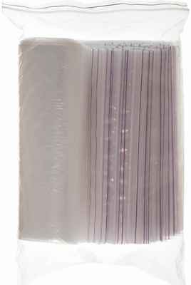 Пакет со струнным замком  6227 zip-lock 250x300 мм 100 шт