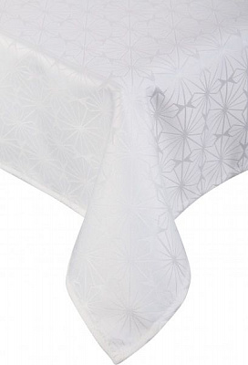 Скатерть Jacquard Shine 140x240 см айвори La Nuit 