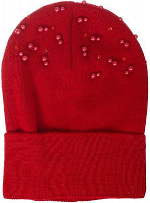 Шапочка детская для девочки Kraft+ 2690 р.52 красный 