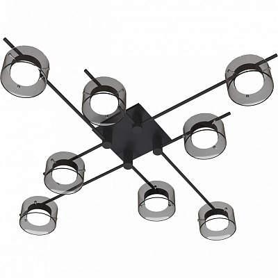 Люстра потолочная Hopfen STARK FJORD-GX-8S BK 8xGX53 черный