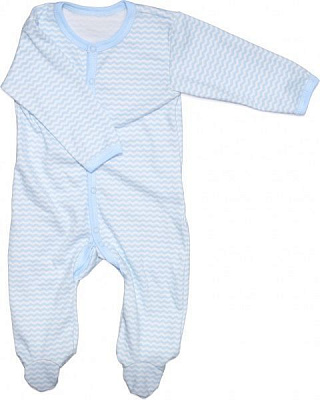 Комбинезон Bambinelli Зигзаг р.80 белый с голубым 