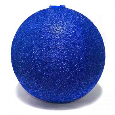 Шар новогодний надувной с блестками 40 см Q40B синий