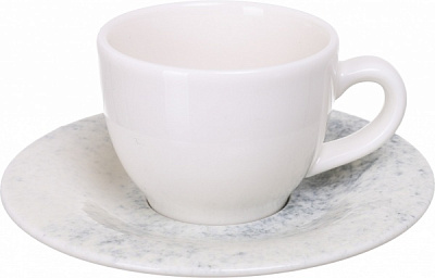 Чашка с блюдцами Smoky Alumilite 85 мл Porland