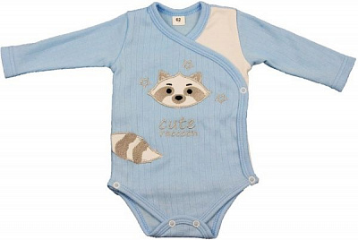 Напівкомбінезон Danaya з вишивкою р.68 блакитний із білим ЗО20-77