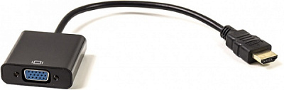 Переходник PowerPlant HDMI – VGA 0.15 м черный 
