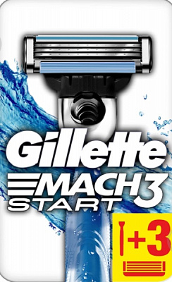 Станок для бритья Gillette Mach 3 Start со сменными картриджами 3 шт.