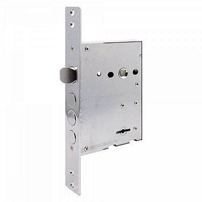 Дверний замок вхідний Comit Art.CТ30.11 із засувкою полірований хром