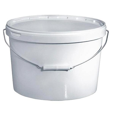 Ведро Plast Box Новая Линия с металлической ручкой и белым роликом 10 л