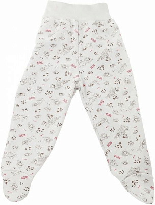 Ползунки Моя планета П 2301 р.80 белый с рисунком 