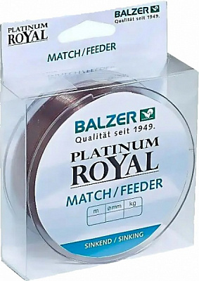 Леска Balzer Platinum Royal Match/Feeder 200м 0,22мм 4,6кг тонущая (12097022)