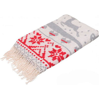 Плед Ярослав New Year cotton grey 140x200 см