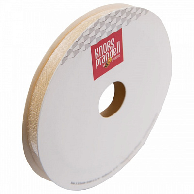 Стрічка декоративна Knorr Prandell органза 0,6 см 10 м світло-бежевий
