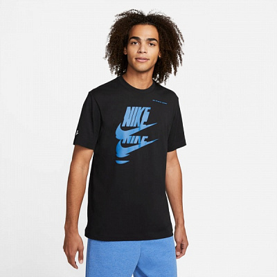 Футболка Nike M NSW ESS+ SPORT 1 TEE DM6377-010 р.L чорний