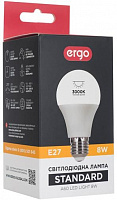 Лампа светодиодная Ergo Standard 8 Вт A60 матовая E27 220 В 3000 К 