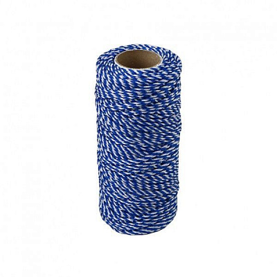 Шнур Радосвіт полипропиленовый плетеная 1,2 мм 80 м бело-синий