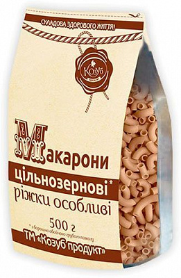МакароныТМ Козуб Продукт цільнозернові ріжки 500 г