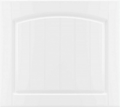 Фасад для кухни Грейд-Плюс Прованс белый гладкий №383 570x596 левый