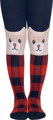 Колготки дитячі Conte-Kids Ведмежата 449 17С-60СП р.116-122 темно-синій